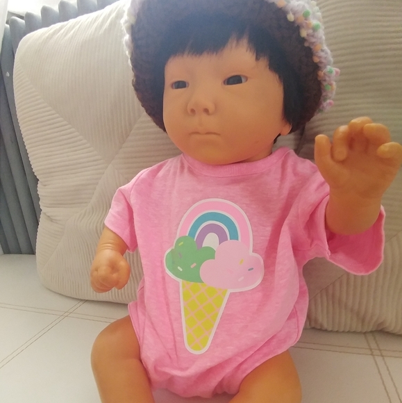 4/$20 Onesie Kawaii Rainbow Ice Cream 6-9M / 24 M - Picture 2 of 8